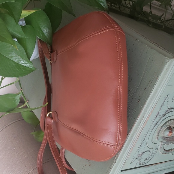 Vintage 90s Coach Framed Leather Pouch Bag 9996 - Picture 5 of 9